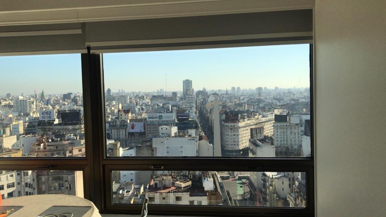 Que Mejor Vista Del Obelisco Piso A La Calle Corrientes Buenos Aires Exteriér fotografie