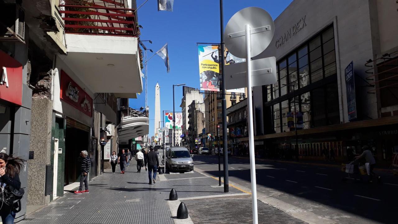 Que Mejor Vista Del Obelisco Piso A La Calle Corrientes Buenos Aires Exteriér fotografie
