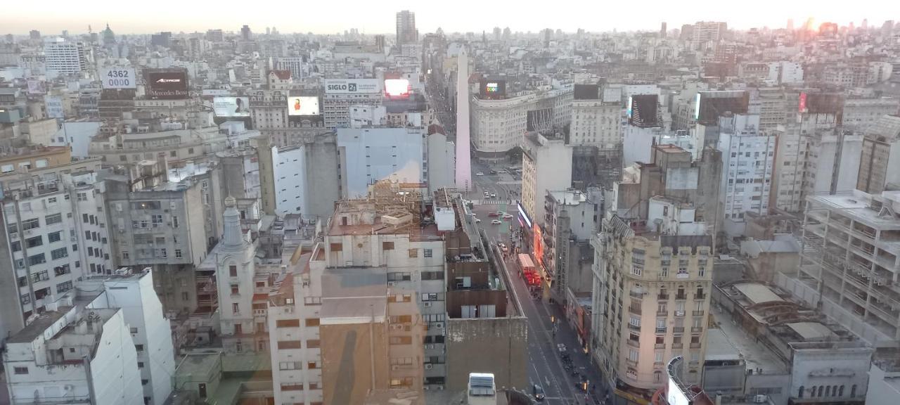 Que Mejor Vista Del Obelisco Piso A La Calle Corrientes Buenos Aires Exteriér fotografie