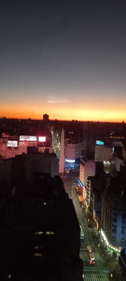 Que Mejor Vista Del Obelisco Piso A La Calle Corrientes Buenos Aires Exteriér fotografie