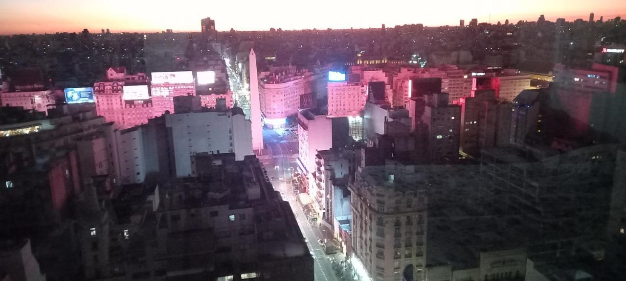 Que Mejor Vista Del Obelisco Piso A La Calle Corrientes Buenos Aires Exteriér fotografie