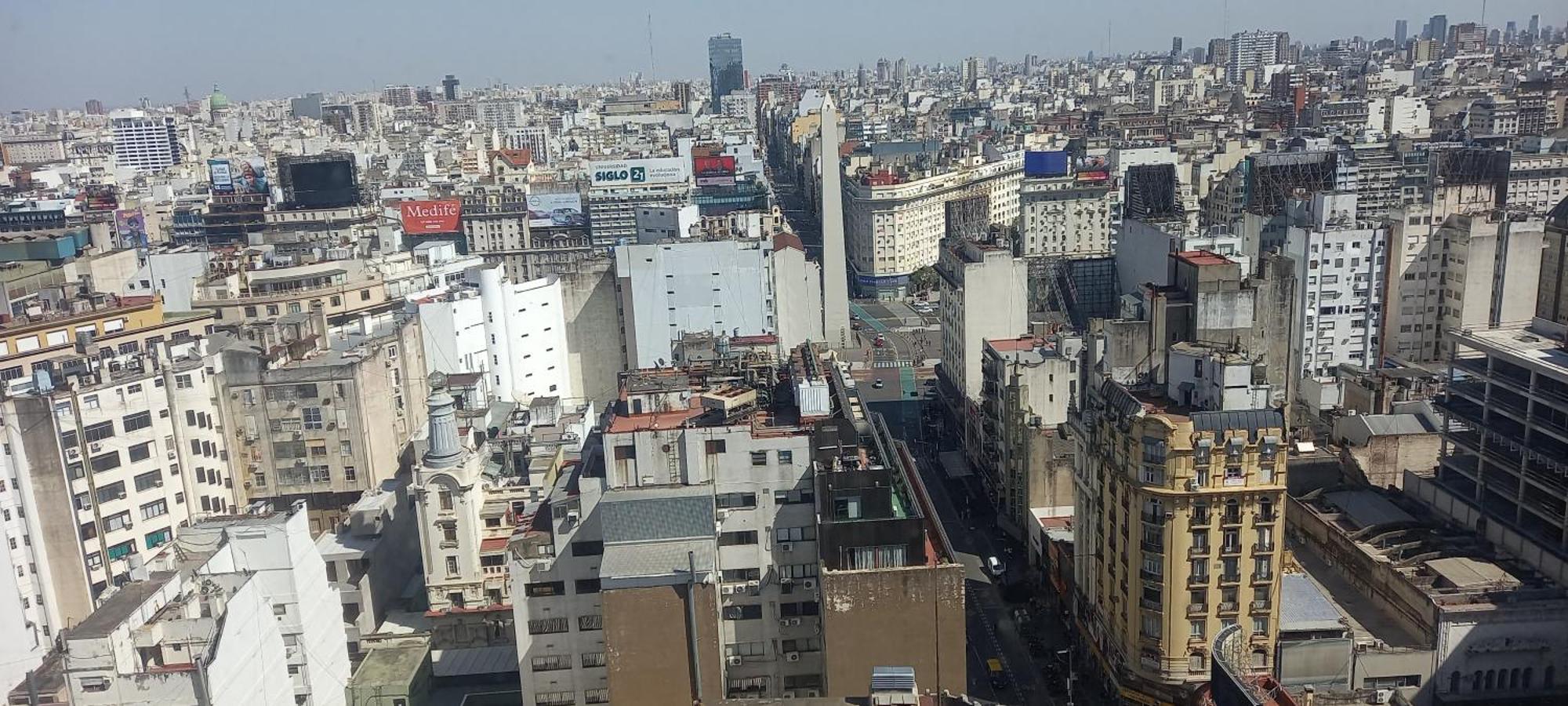 Que Mejor Vista Del Obelisco Piso A La Calle Corrientes Buenos Aires Exteriér fotografie