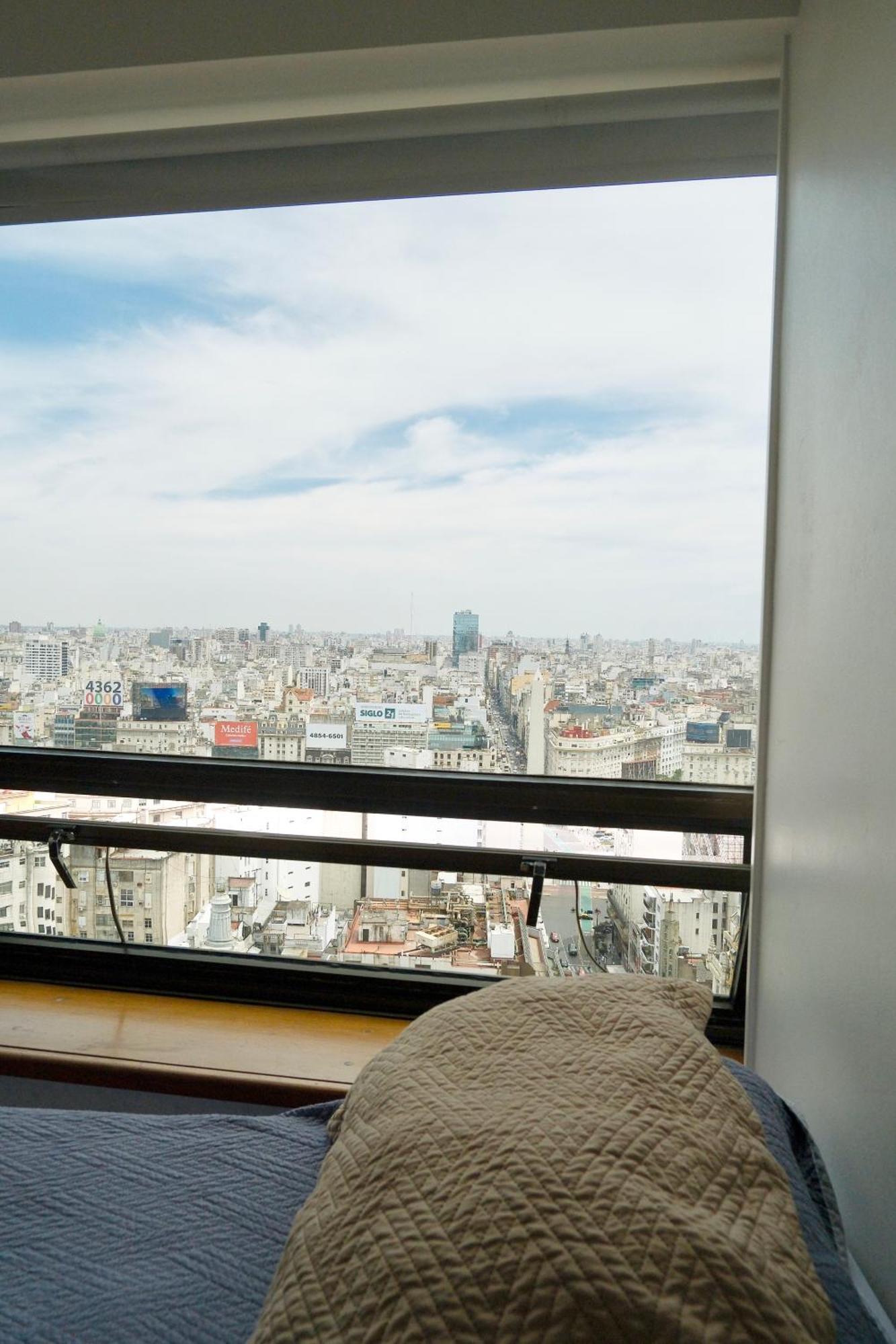 Que Mejor Vista Del Obelisco Piso A La Calle Corrientes Buenos Aires Exteriér fotografie