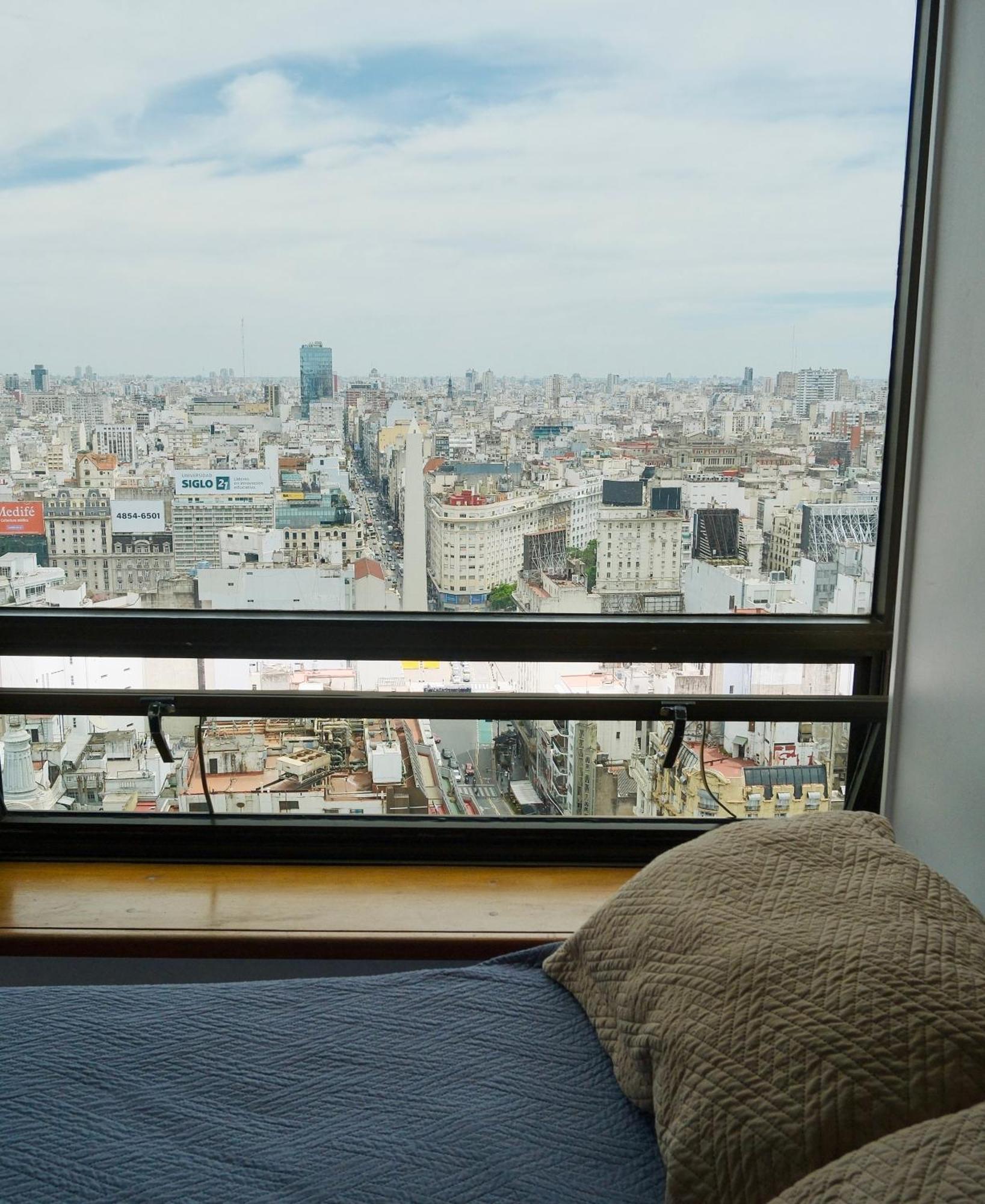 Que Mejor Vista Del Obelisco Piso A La Calle Corrientes Buenos Aires Exteriér fotografie